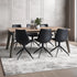 Set of 2 Black Dining Chairs Isabel